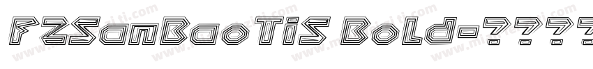 FZSanBaoTiS Bold字体转换